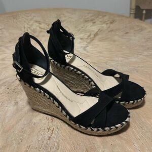 Circus by Sam Edelman Black Woven Wedges